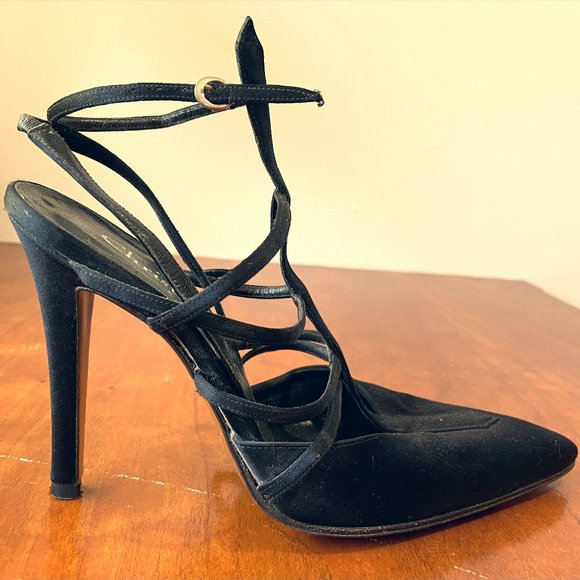 Christian Dior Shoe High Heel Black Size US 6 - Picture 1 of 3